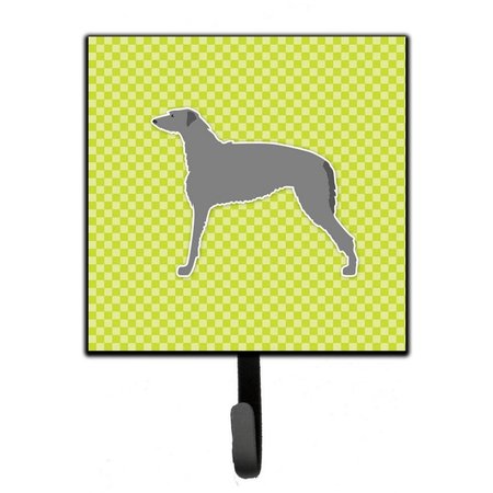 MICASA Scottish Deerhound Checkerboard Green Leash or Key Holder MI227561